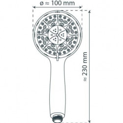 BARI Hand shower, chrome