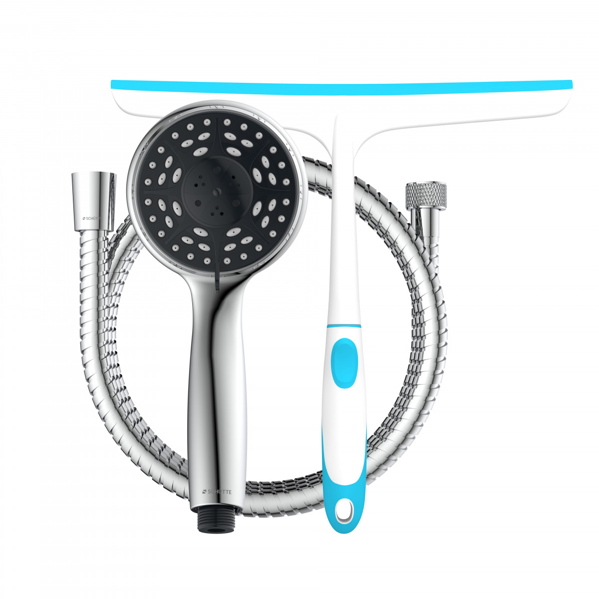 Handbrause-Set, Chrom, mit Abzieher