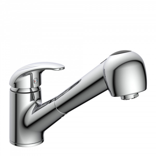 ALBATROS Sink mixer low pressure, chrome, with pull-out sprayer ALBATROS Sink mixer low pressure, chrome, with pull-out sprayer