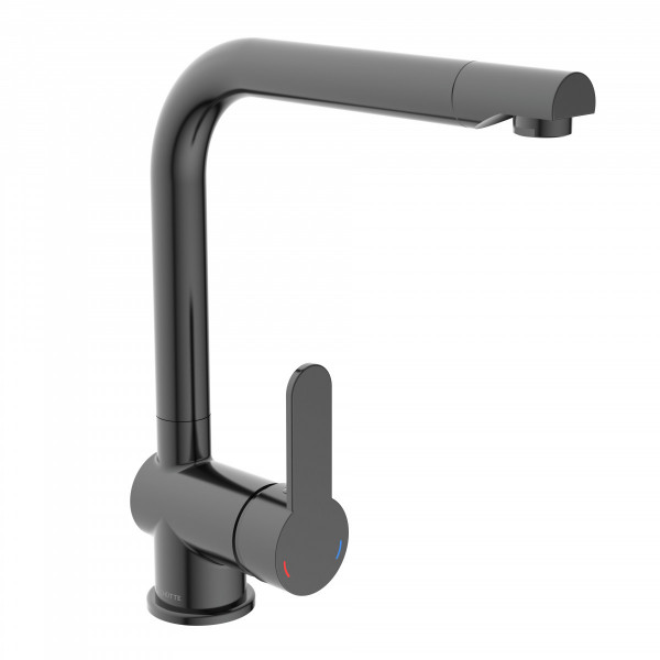 RIO mitigeur cuisine avec bec haut, graphite brillant RIO mitigeur cuisine avec bec haut, graphite brillant
