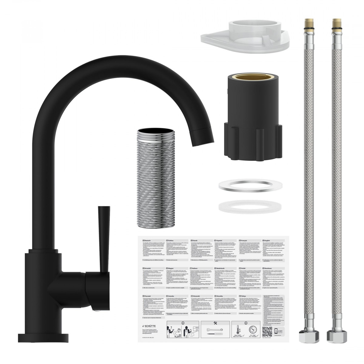 CORNWALL Spültischarmatur, Schwarz matt