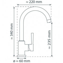 CORNWALL Sink mixer, graphite matt