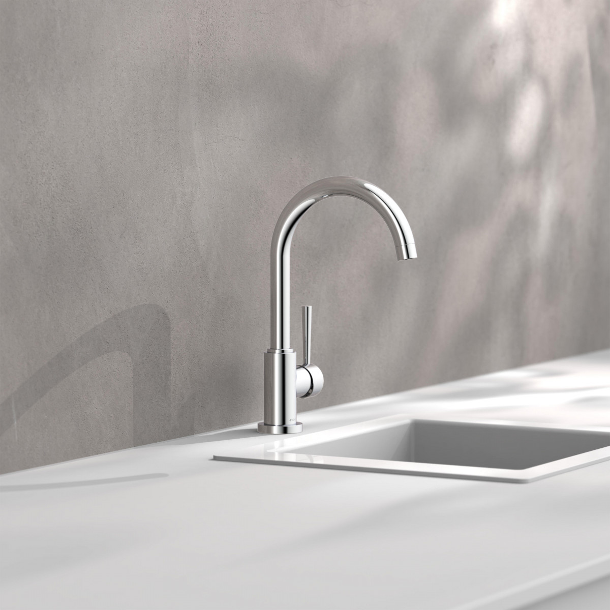 CORNWALL Sink mixer low pressure, chrome