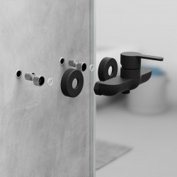 DENVER Shower mixer, black matt