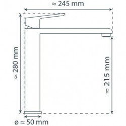 VITA Spültischarmatur, Schwarz matt