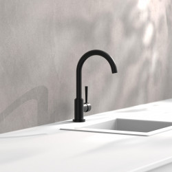 CORNWALL Mitigeur cuisine basse pression, Noir Mat