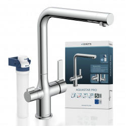 AQUASTAR PRO Sink mixer with filter system, Chrom