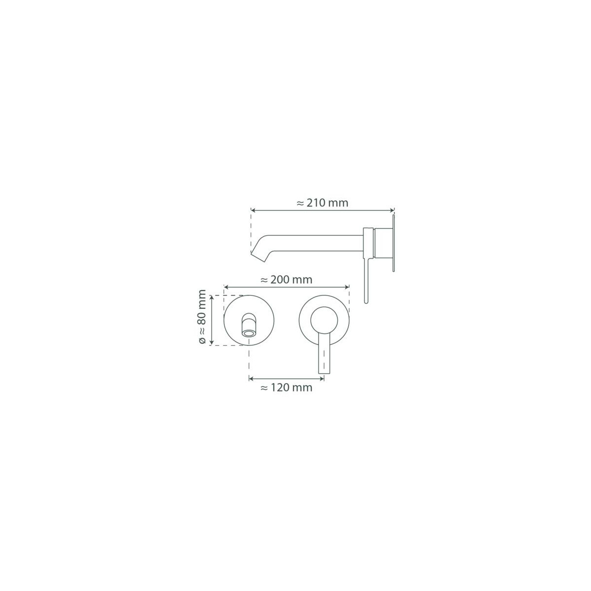 LOS ANGELES Mitigeur lavabo, Noir mat