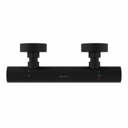 LOS ANGELES Mitigeur thermostatique de douche, Noir Mat