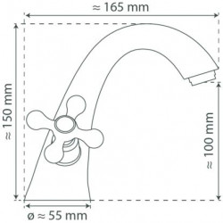 ELK Waschtischarmatur, Chrom