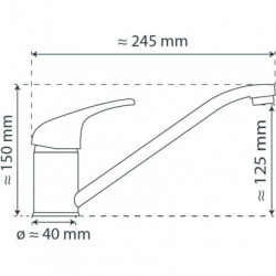 ATHOS Sink mixer, chrome