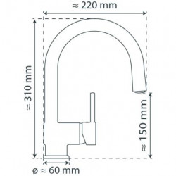 STELLA LED Sink mixer, chrome