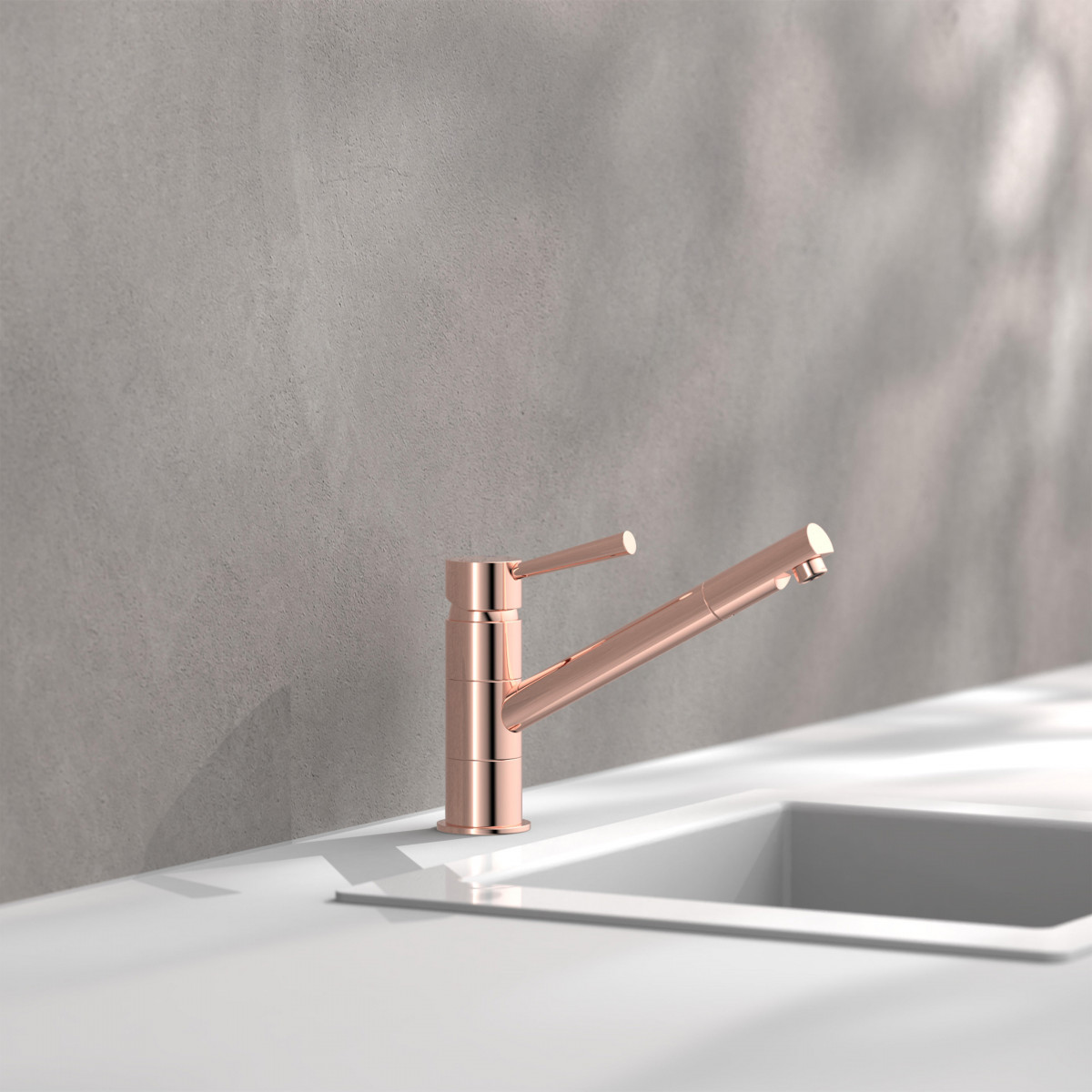 CORNWALL Sink mixer, copper look