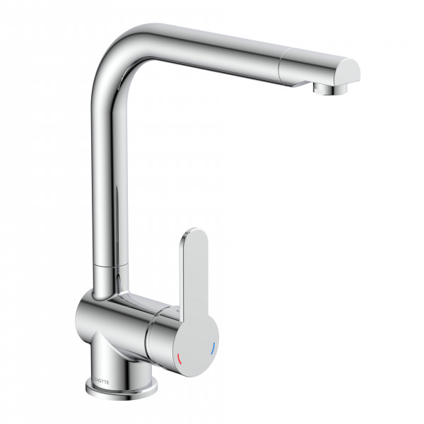 RIO mitigeur cuisine avec bec haut, chromé