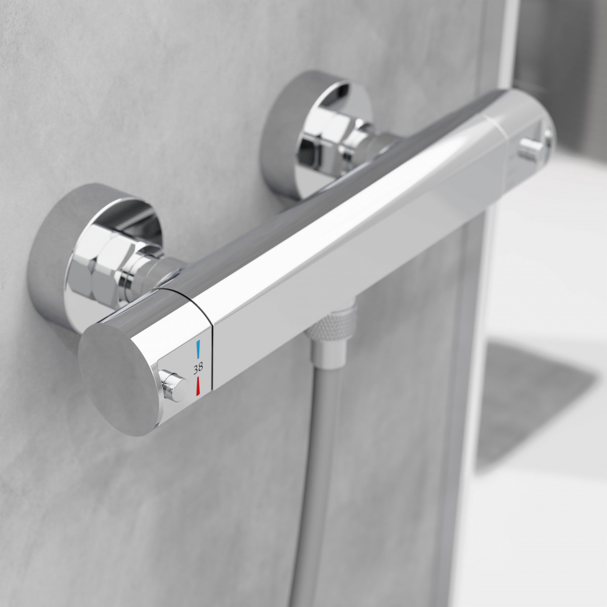 VITA Mitigeur thermostatique de douche, Chromé