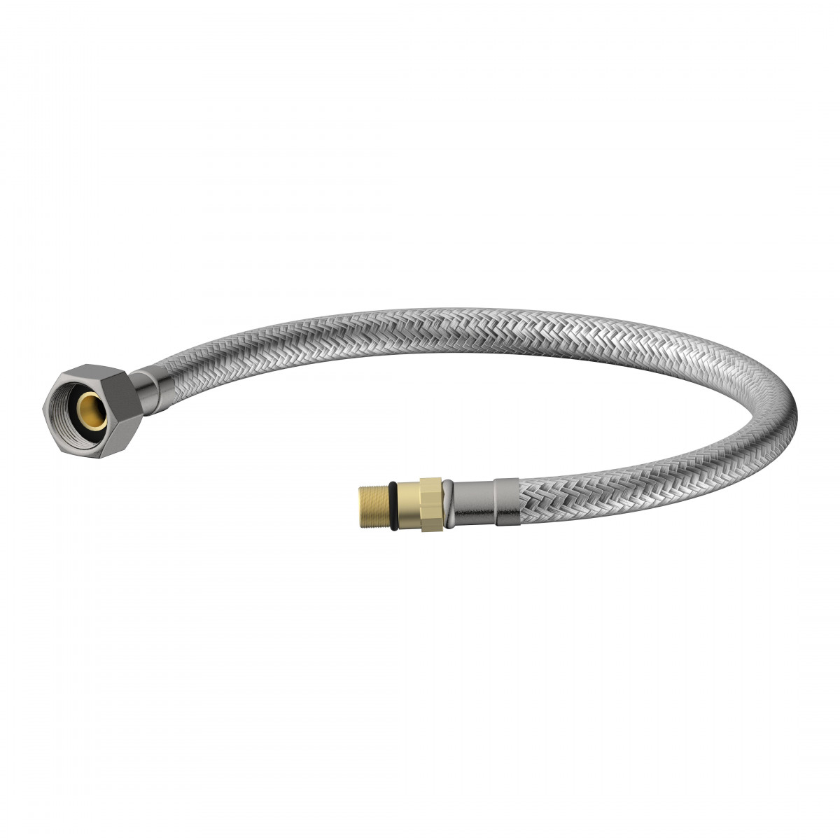Flexible connection hose, M8 - 3/8", 350 mm"