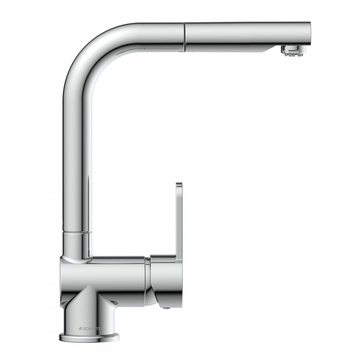 LONDON Sink mixer low pressure, chrome, with pull-out spout