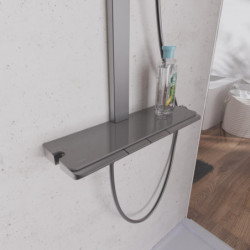 SCHÜTTE HAWAII Overhead showerset with thermostatic faucet, graphite matt