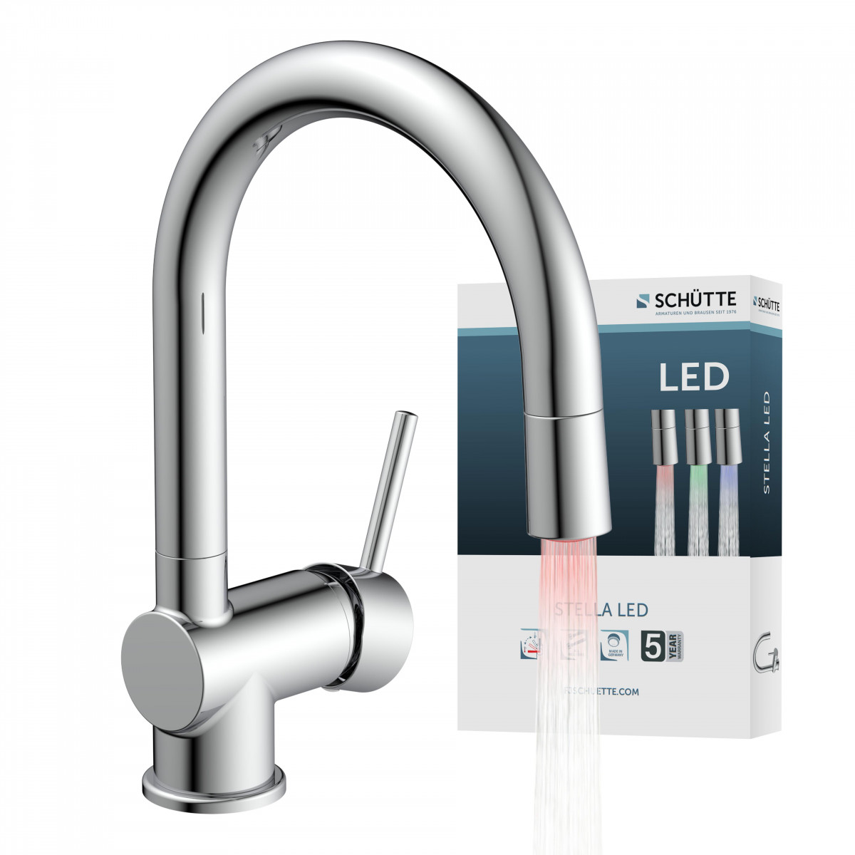 STELLA LED Spültischarmatur, Chrom