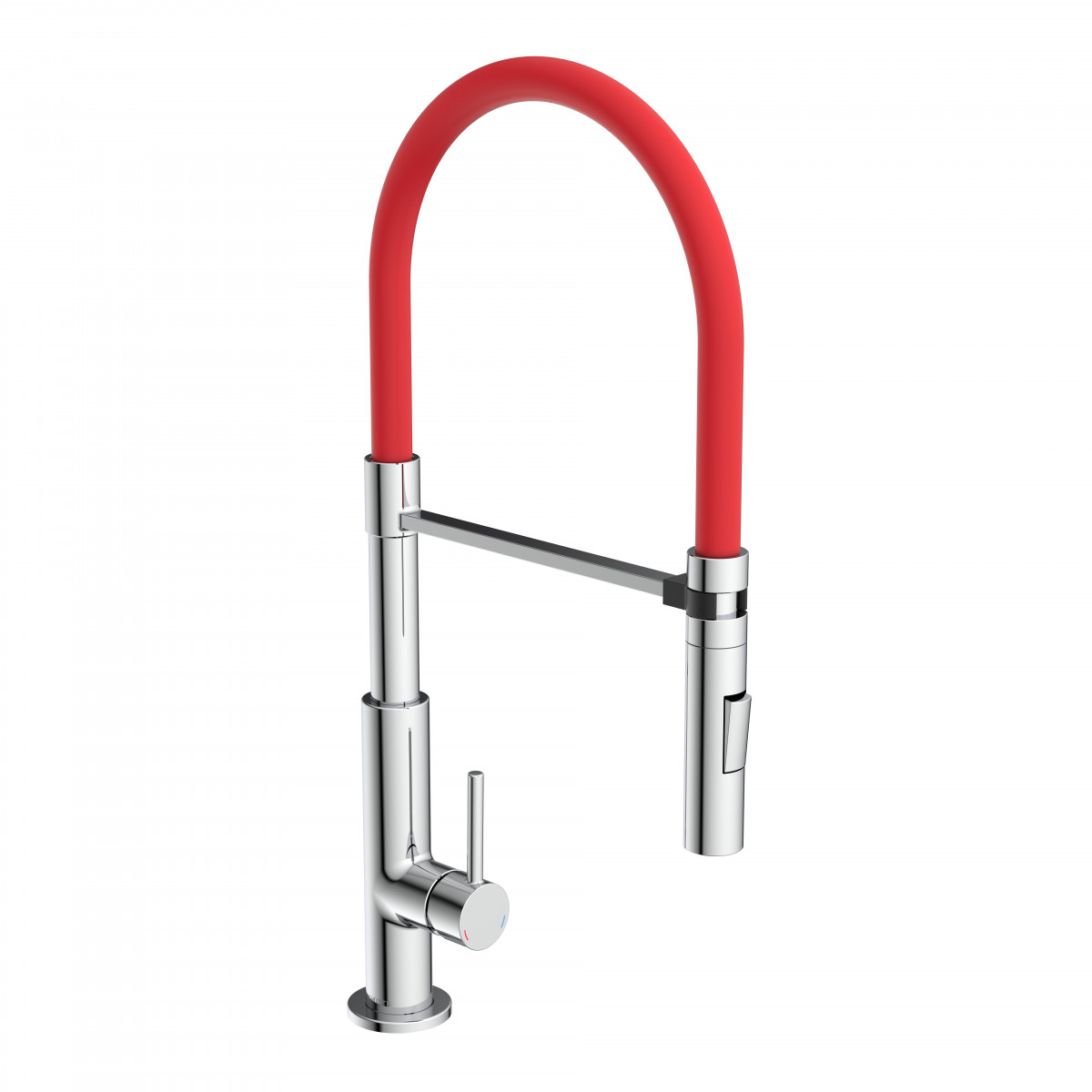 STILO mengkraan keuken met soft-touch slang, chroom-zwart