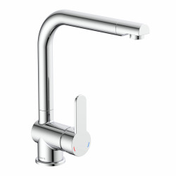 RIO mengkraan keuken met hoge uitloop, chroom