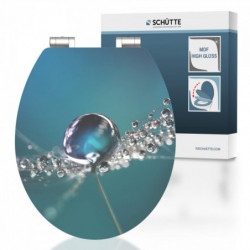 Abattant WC en MDF HG WATER DROP avec Frein de Chute