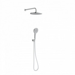 KARIBIK complete shower set, chrome/light grey, for the shower