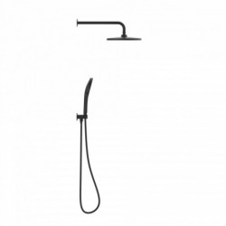 KARIBIK complete shower set, black matt, for the shower