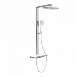 SCHÜTTE HAWAII hoofddoucheset met thermostatische kraan, chroom/wit