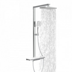 SCHÜTTE HAWAII hoofddoucheset met thermostatische kraan, chroom/wit