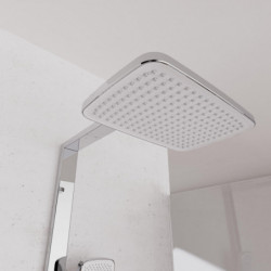 SCHÜTTE HAWAII hoofddoucheset met thermostatische kraan, chroom/wit