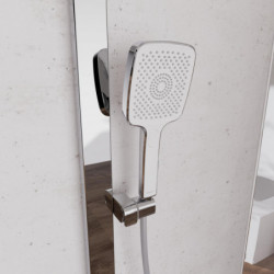 SCHÜTTE HAWAII hoofddoucheset met thermostatische kraan, chroom/wit