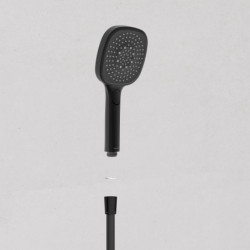 SCHÜTTE LA PALMA Overhead showerset, black matt