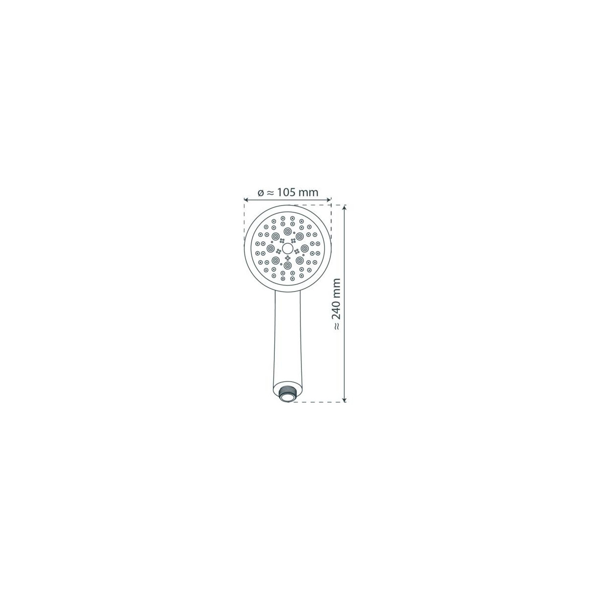 FABIA II Hand shower, chrome