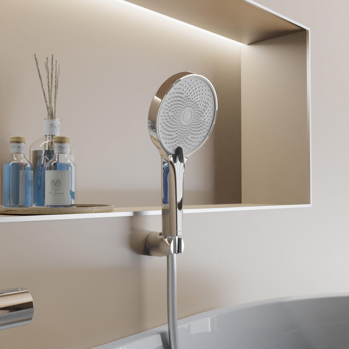 SAMOA RAIN Douchette à main, chrome/blanc