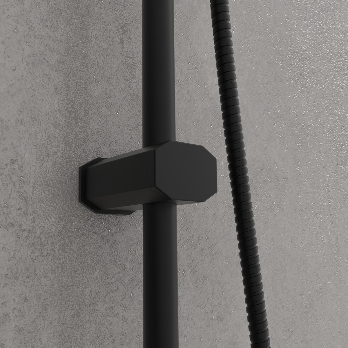 SCHÜTTE TOKYO Overhead showerset, black matt