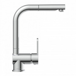 LONDON Sink mixer low pressure, chrome, with pull-out spout