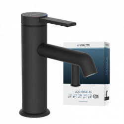 LOS ANGELES Wash basin mixer, Black matt