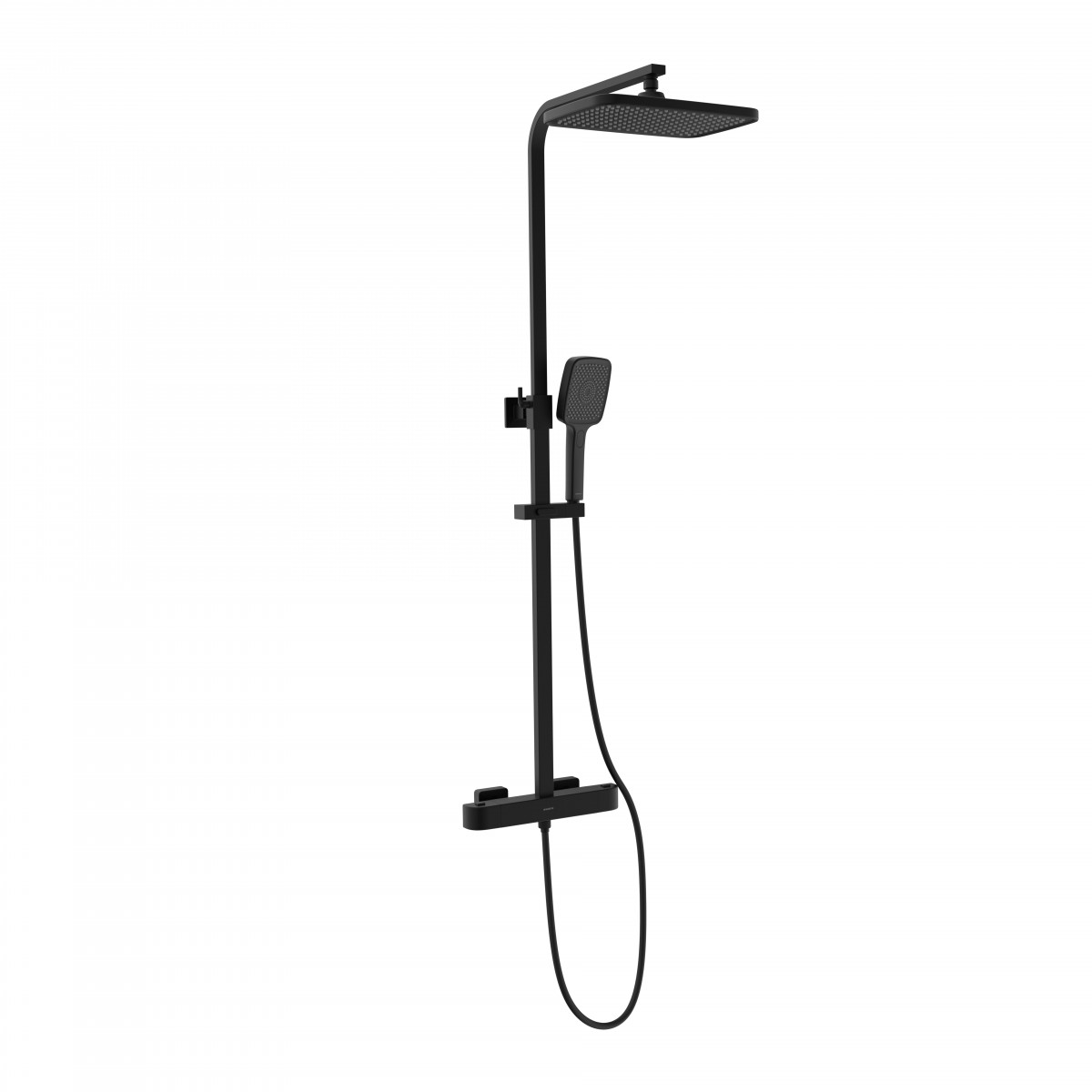 GRAN CANARIA Overhead shower set, Black matt