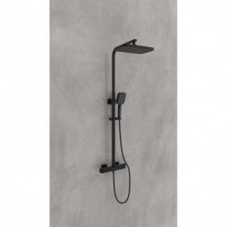 GRAN CANARIA Overhead shower set, Black matt
