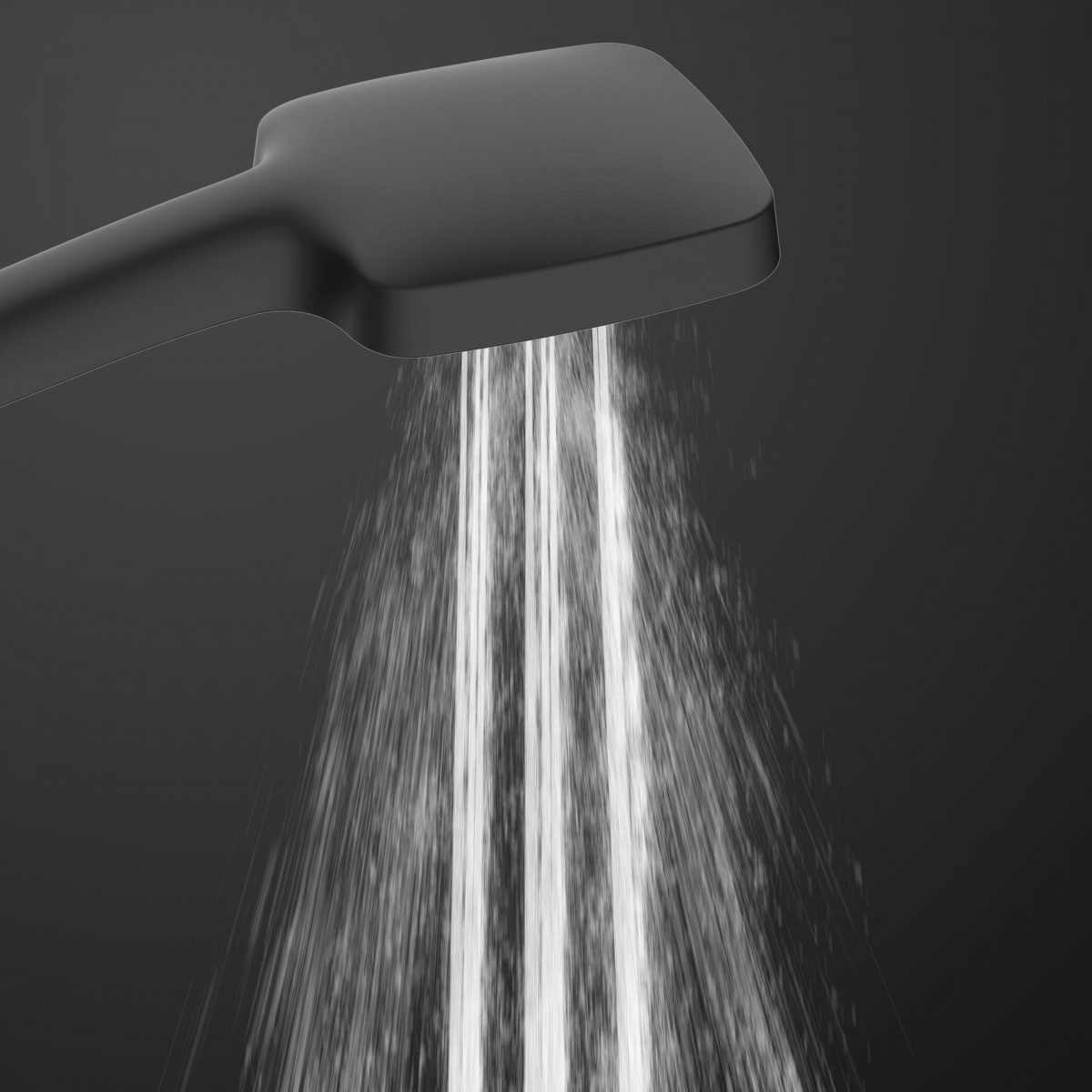 GRAN CANARIA Overhead shower set, Black matt