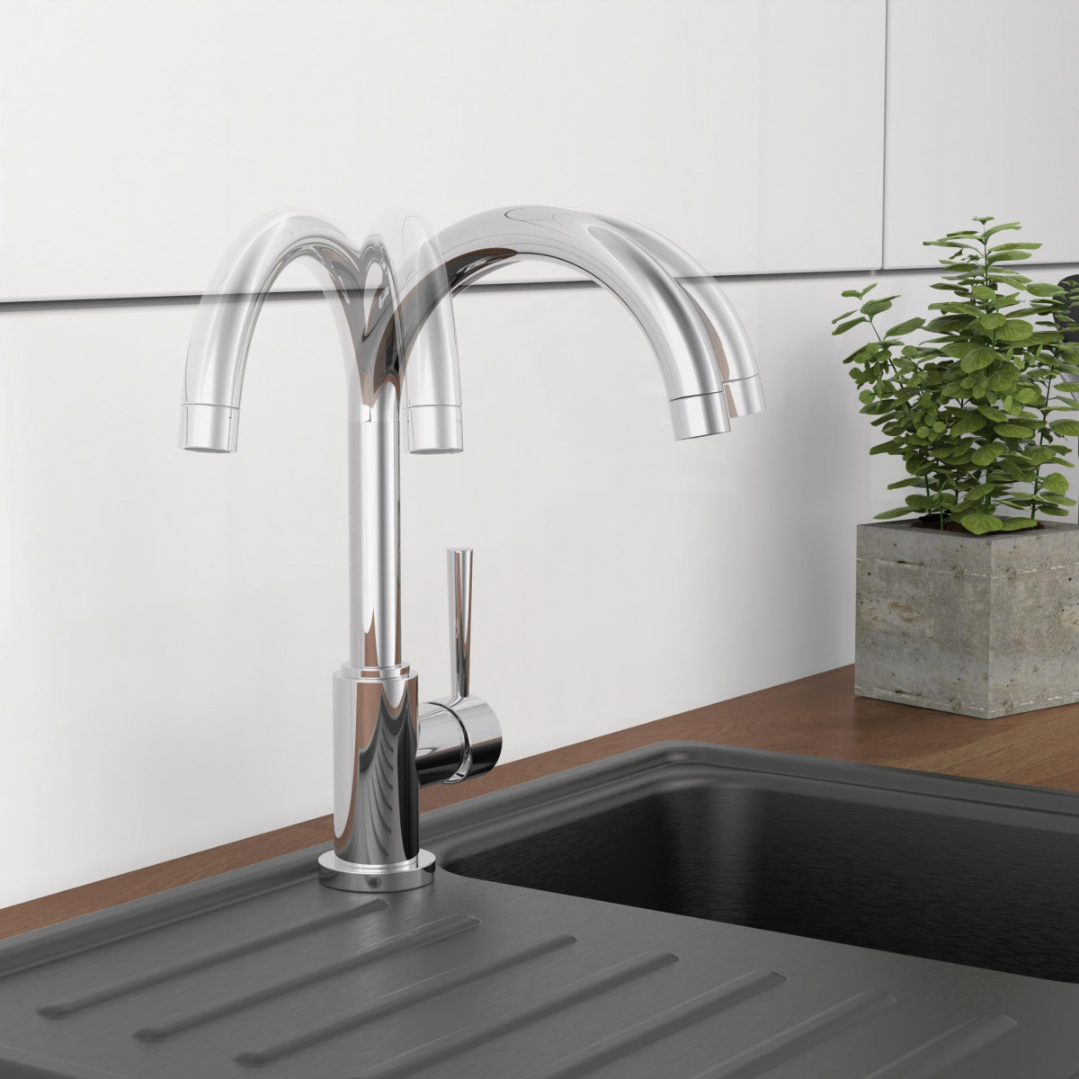 CORNWALL Spültischarmatur, Niederdruck, Chrom