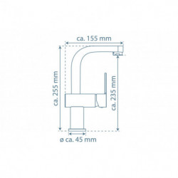 SIGNO Wastafelkraan, chroom, voor opzetwastafels