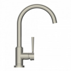CORNWALL Sink mixer low pressure, stainless steel look