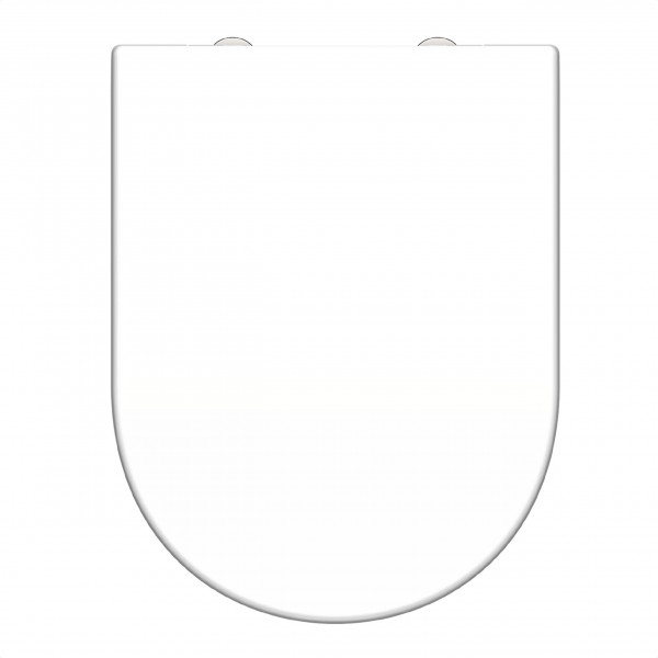 Duroplast WC-Sitz D-Form WHITE, mit Absenkautomatik und Schnellverschluss