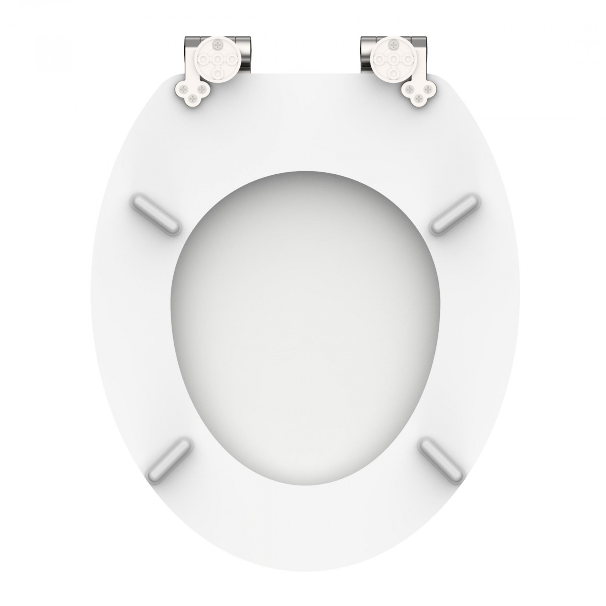 Moulded Wood Toilet Seat WHITE with Soft Close