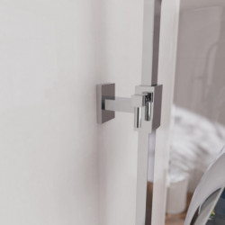 OCEAN Überkopf-Brauseset, mit Thermostatarmatur, Chrom/Anthrazit, mit Ablage