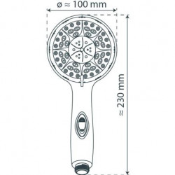 AQUA2SAVE Handdouche, chroom