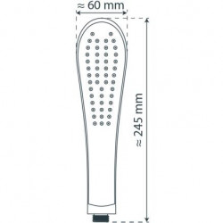 ROMA Hand shower, chrome/ white