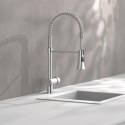 CORNWALL Spiralfeder Spültischarmatur, Chrom, Niederdruck